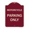 Signmission Motorcycle Parking Only Heavy-Gauge Aluminum Architectural Sign, 24" x 18", BU-1824-23868 A-DES-BU-1824-23868 - alternate 1